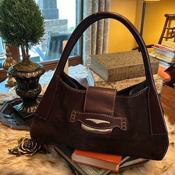 Tod’s Suede Shoulder Hobo Bag - Picture 10 of 11